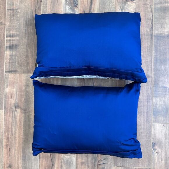 Pier 1 Beaded Merry Christmas Throw Pillow Set of 2 Owl & Winter Christmas Tree - Picture 2 of 16